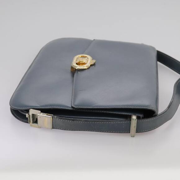 CELINE Shoulder Bag Leather Blue - Picture 5 of 13